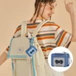 قطعتين سماعة / مسجل صوت ريترو محمول بتصميم شريط كاسيت كلاسيكي مع ميدالية تعليق، لتسجيل رسائل صوتية تهاني المناسبات، والذكريات (ازرق و احمر) - الصورة 14