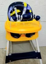 كرسي طعام للأطفال مرتفع وقابل للتعديل مع صينية وعجلات - Baybee High Chair كرسي إطعام أطفال 2 في 1 قابل للتحويل مع حزام أمان وسلة تخزين سفليّة adjustable high chair with wheels - الصورة 6