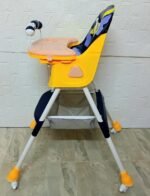 كرسي طعام للأطفال مرتفع وقابل للتعديل مع صينية وعجلات - Baybee High Chair كرسي إطعام أطفال 2 في 1 قابل للتحويل مع حزام أمان وسلة تخزين سفليّة adjustable high chair with wheels - الصورة 10