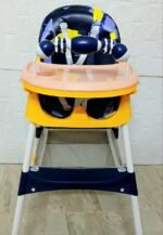 كرسي طعام للأطفال مرتفع وقابل للتعديل مع صينية وعجلات - Baybee High Chair كرسي إطعام أطفال 2 في 1 قابل للتحويل مع حزام أمان وسلة تخزين سفليّة adjustable high chair with wheels - الصورة 8