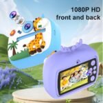 كاميرا طباعة فورية للأطفال بتصميم - كاميرا رقمية حرارية مع فيديو وألعاب وموسيقى Unicorn Instant Print Camera for Kids - Zero Ink Thermal Camera - الصورة 10
