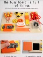 لوحة الأنشطة الخشبية للأطفال (Busy Board) | ألعاب منتسوري لتنمية المهارات والتركيز - ألعاب تقوية المهارات الحركية الدقيقة - الصورة 5