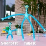 ألعاب بوب تيوب زرافة مرنة للأطفال مع أكواب شفط - مجموعة حسية (4 قطع) Pop tubes giraffe - الصورة 8
